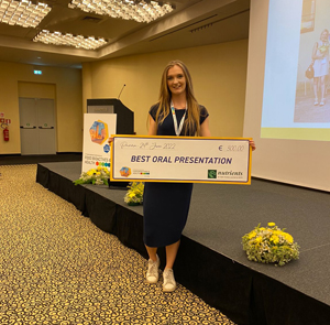 Emily Connell Neuroscientist best presentation award winner International Neuroscience Conference Palma, Italy, Aug 2022